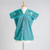 Blusa deshilada/aqua