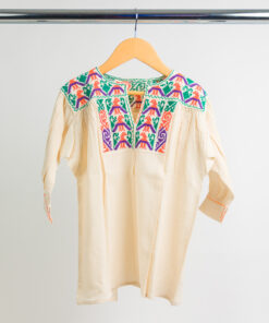 Blusa chenteña - Orange bird